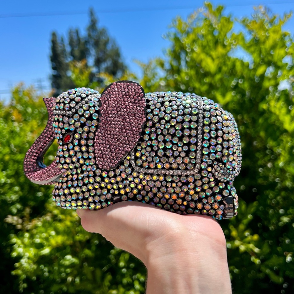 Pink Crystal Elephant 🐘 💕Clutch Purse